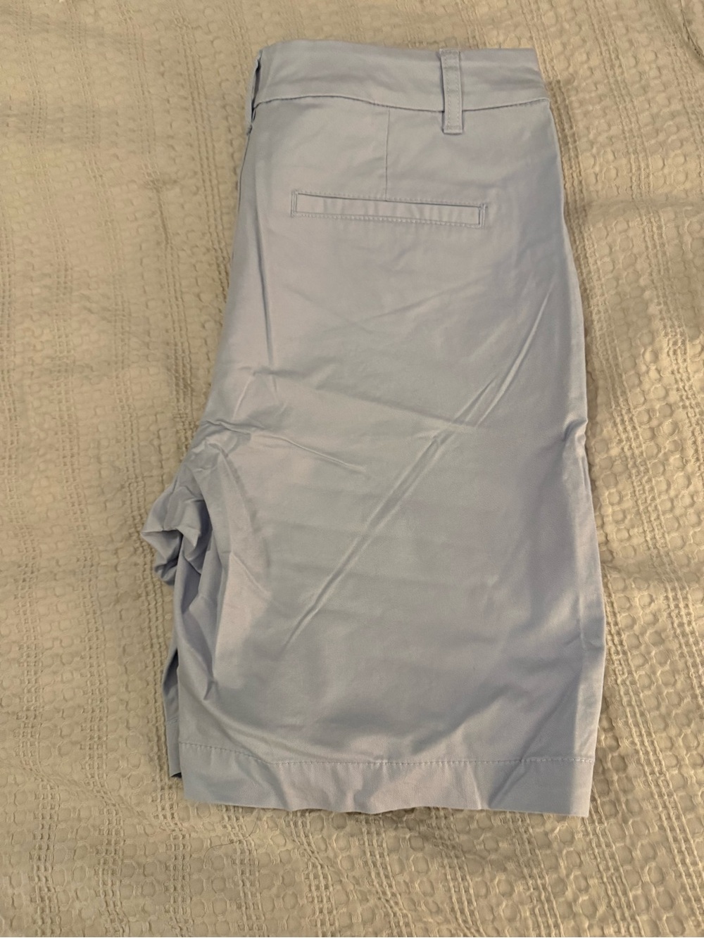 Matty M Light Blue Flat-Front Women’s Shorts - Picture 6 of 6